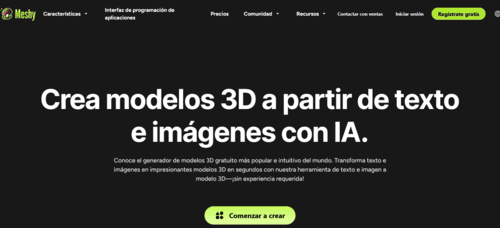 Meshy.ai - Inteligencia Artificial (IA) - inteligenciaartificialia.info