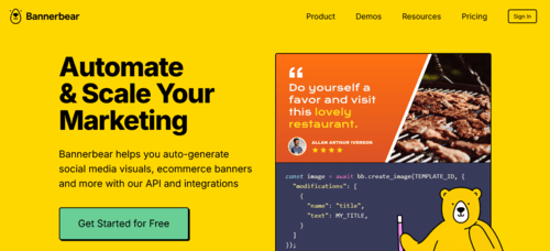 Bannerbear.com - Inteligencia Artificial (IA) - inteligenciaartificialia.info