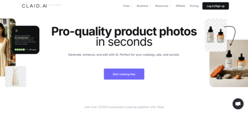 Claid.ai - Inteligencia Artificial (IA) - inteligenciaartificialia.info