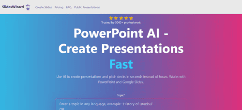 SlidesWizard.io - Inteligencia Artificial (IA) - inteligenciaartificialia.info
