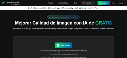 Upscale.media - Inteligencia Artificial (IA) - inteligenciaartificialia.info